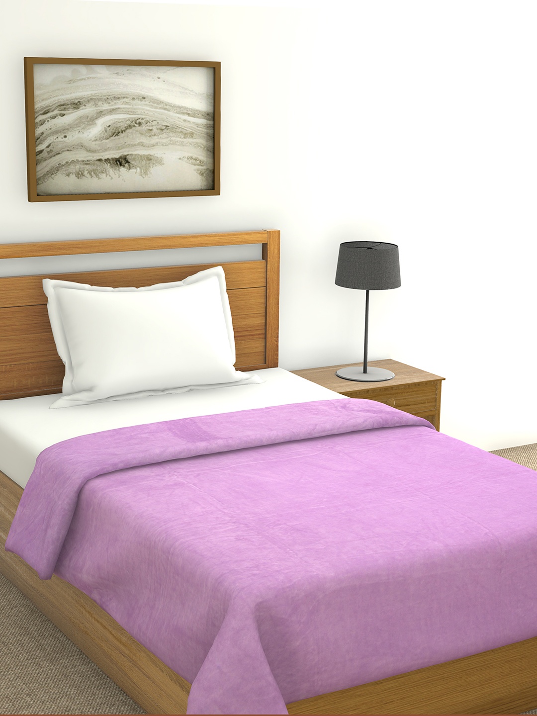 

Raymond Home Purple Solid Mild Winter 300 GSM Single Bed Blanket