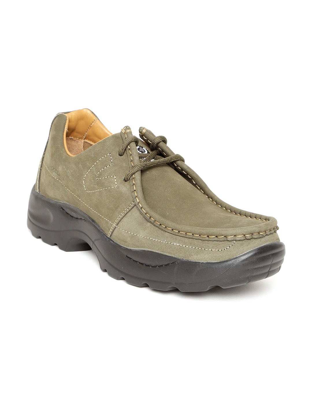 

Woodland Men Olive Green Nubuck Derbys