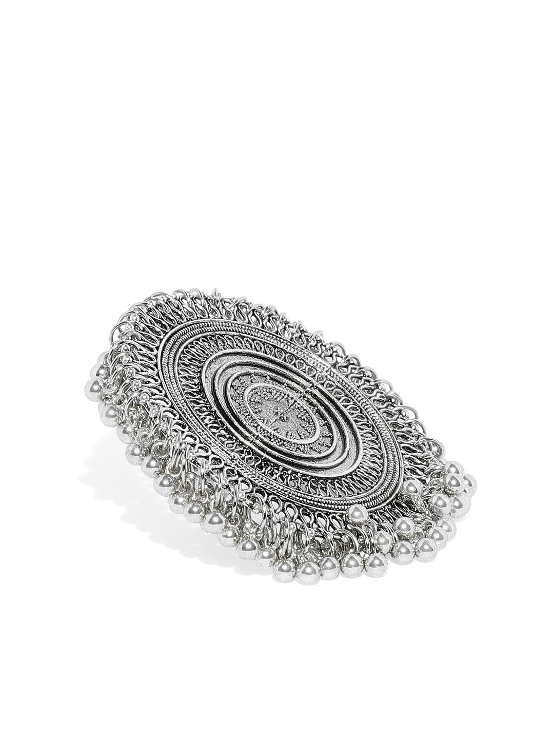 

Zaveri Pearls Silver-Plated Adjustable Ring