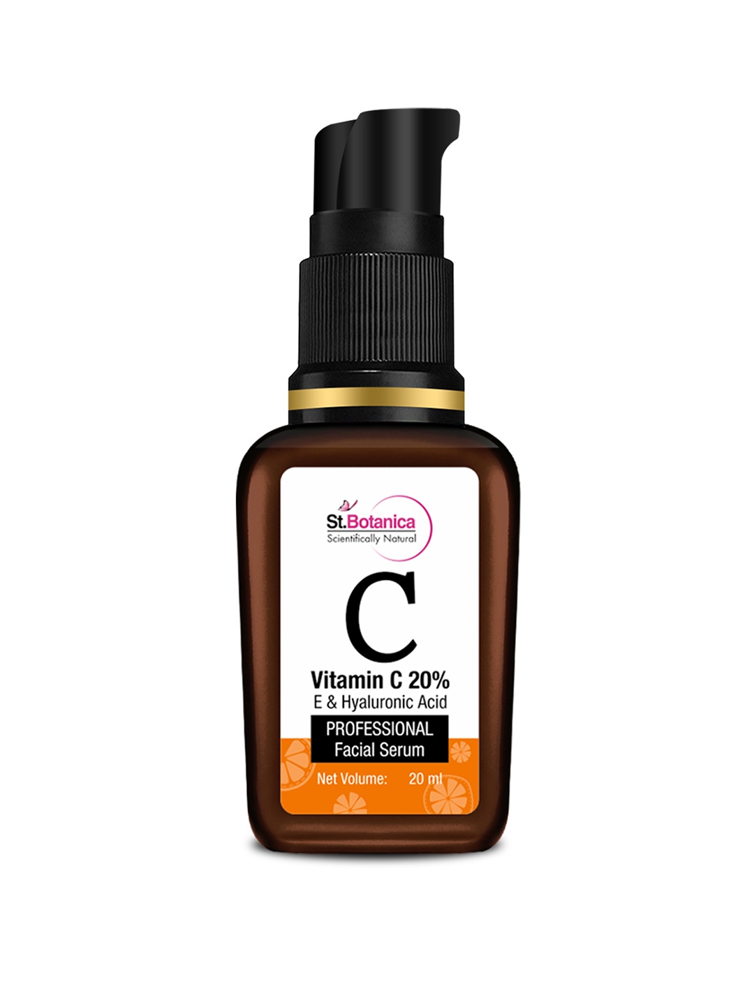 

StBotanica Vitamin C 20% + Vitamin E & Hyaluronic Acid Facial Serum - 20ml, White