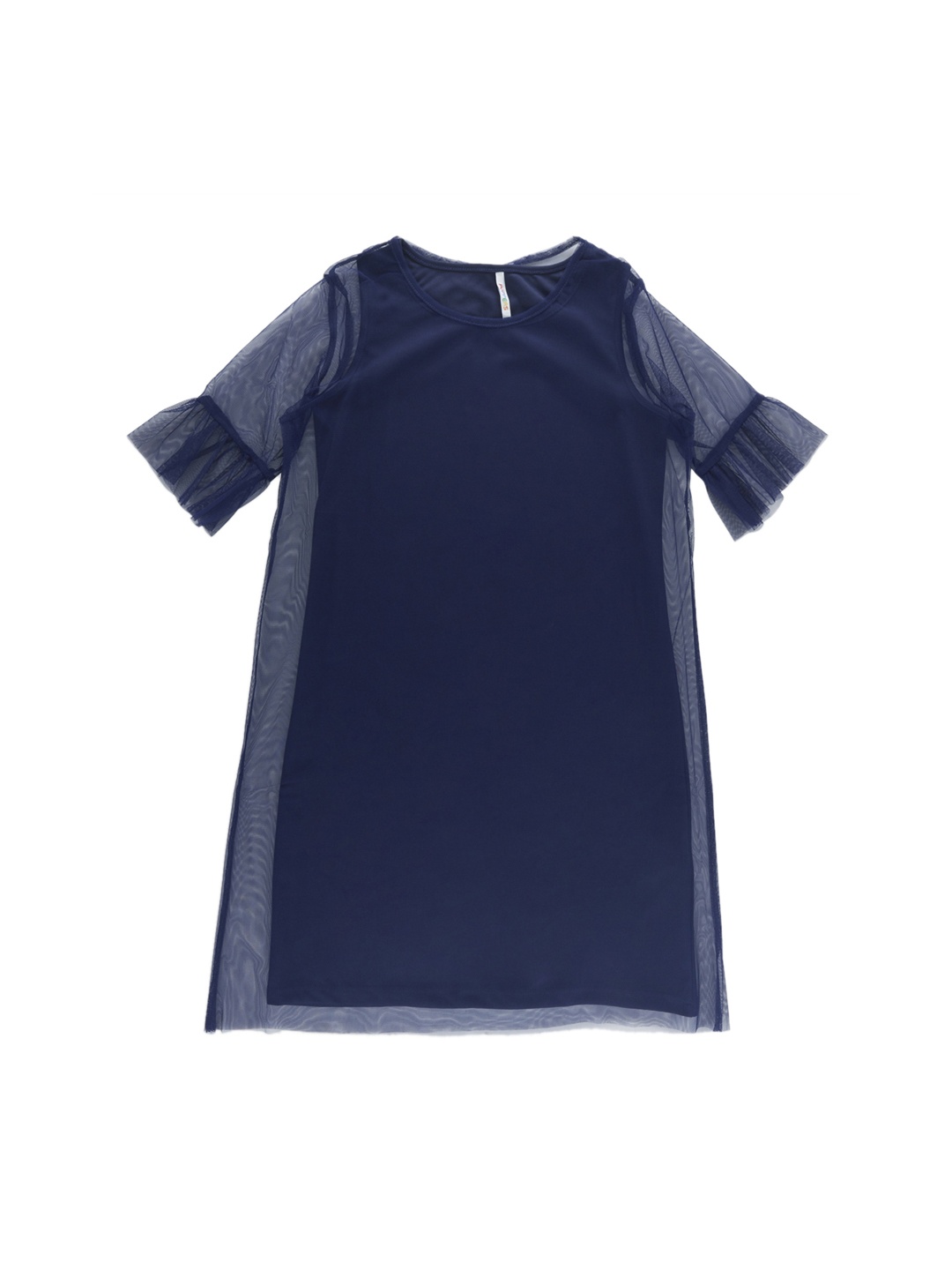 

POPPERS by Pantaloons Girls Navy Blue Self Design A-Line Dress