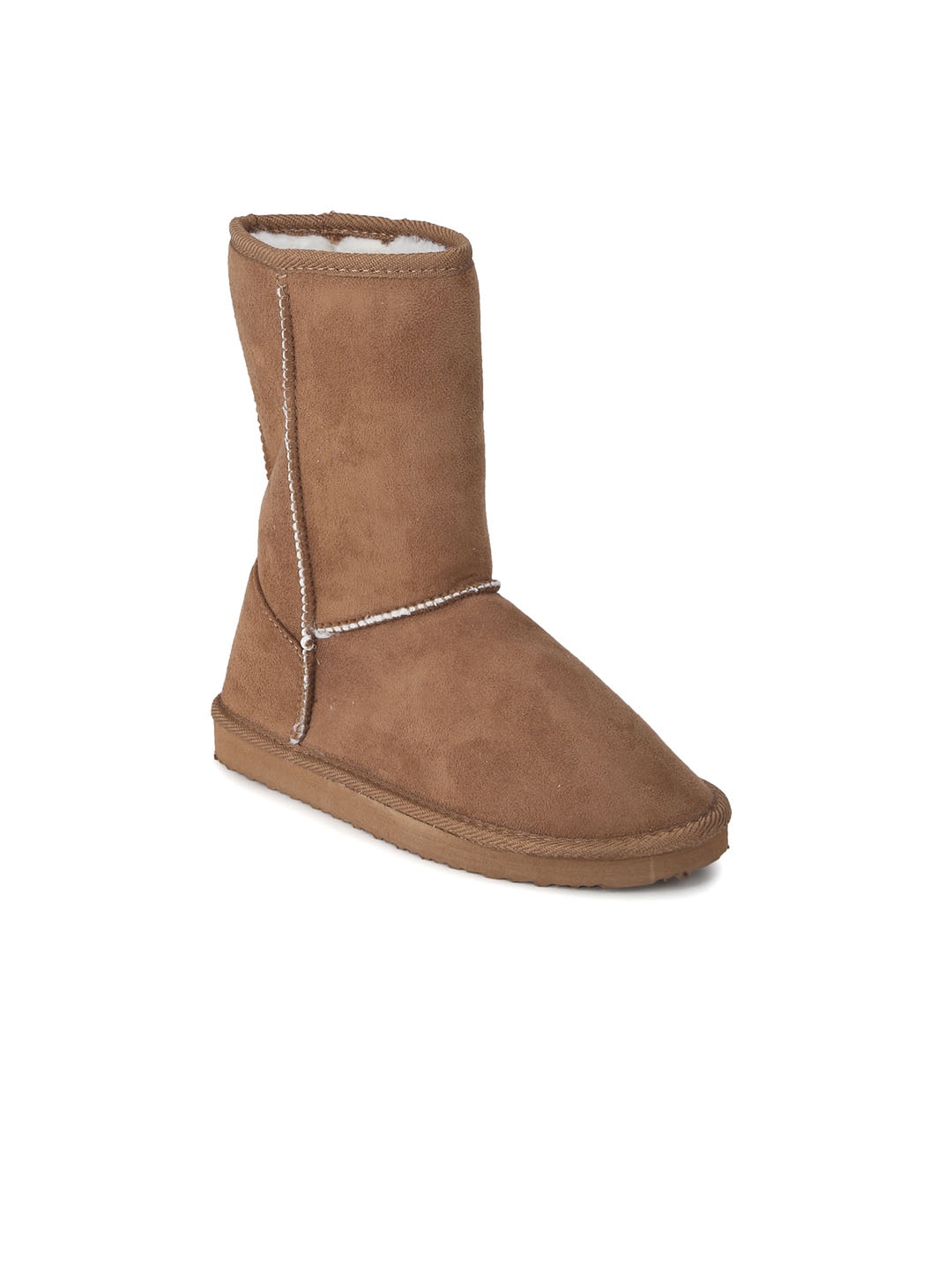 

Truffle Collection Women Tan Solid Heeled Boots