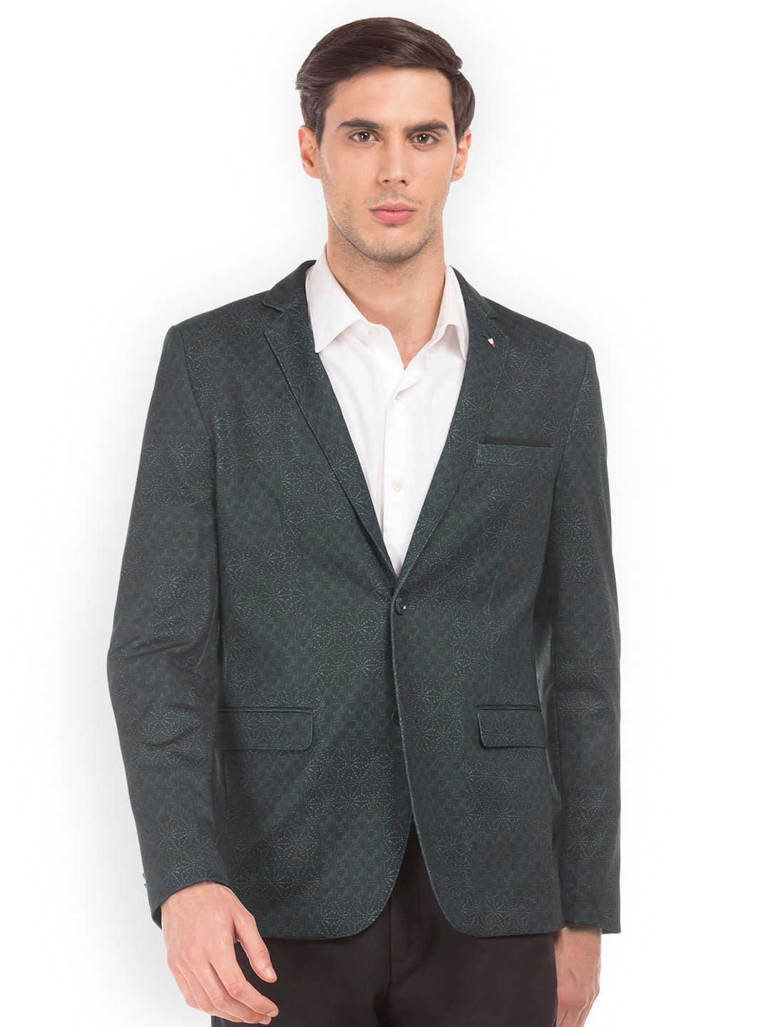 

Arrow Sport Men Blue Printed Single-Breasted Blazer