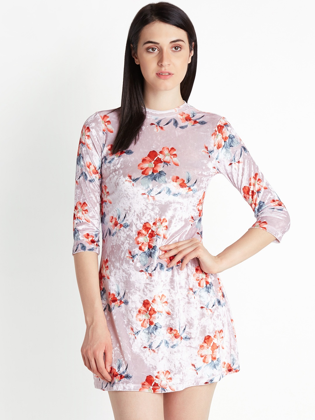 

Honey by Pantaloons Women Off-White Floral Print A-Line Dress