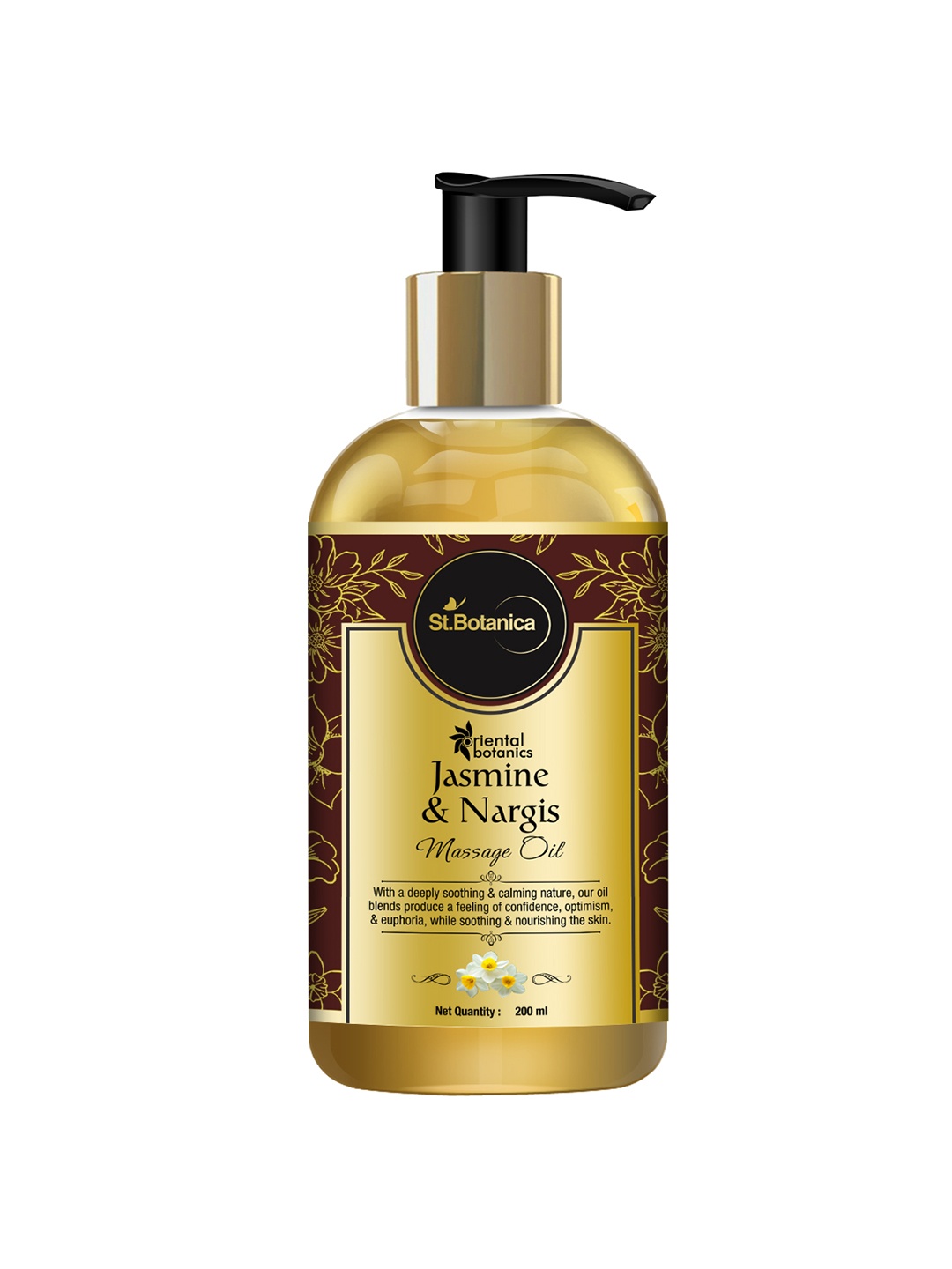 

Oriental Botanics Jasmine & Mogra Bath & Body Oil 200ml, White