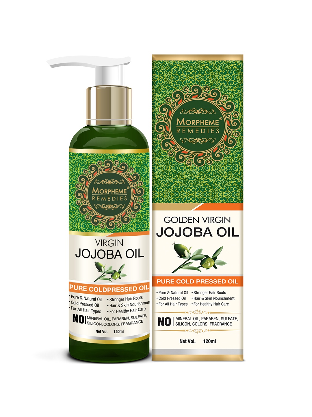 

Morpheme Remedies Pure Coldpressed Virgin Jojoba Oil 120ml, White