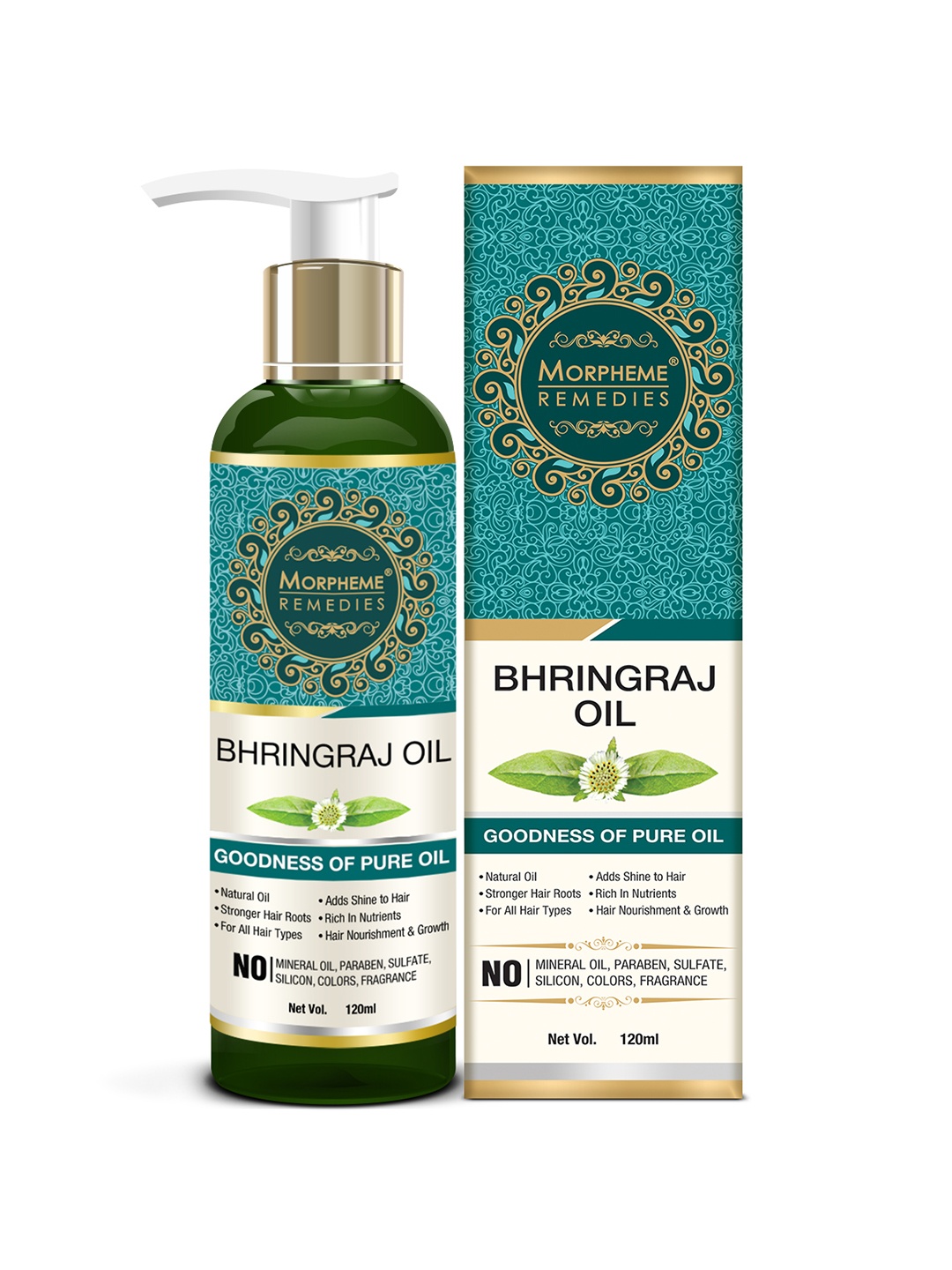 

Morpheme Remedies Pure Coldpressed Bhringraj Hair Oil 120ml, White