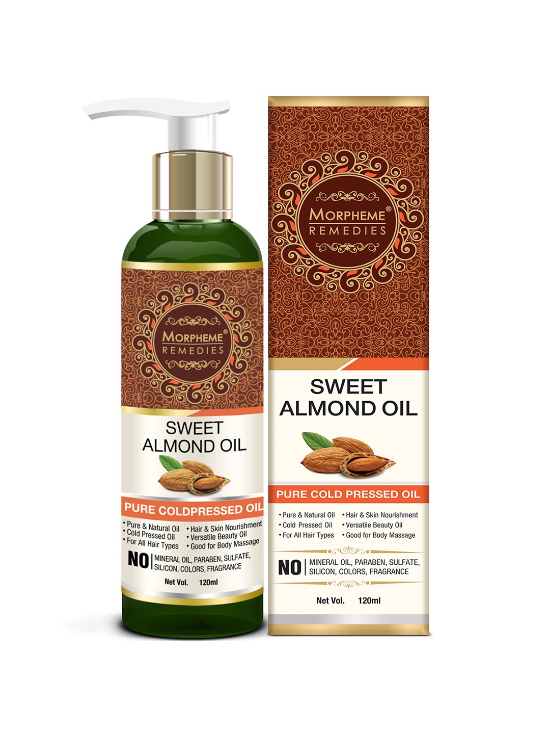 

Morpheme Remedies Pure Coldpressed Sweet Almond Oil 120ml, White