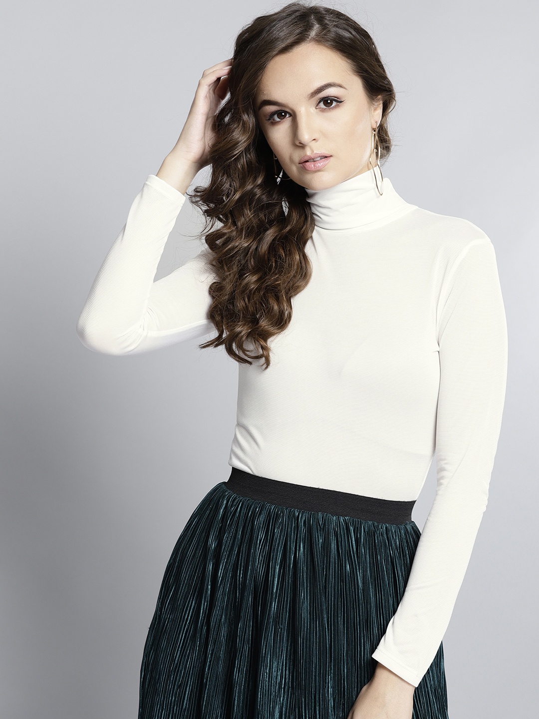 

Veni Vidi Vici White Fitted Top