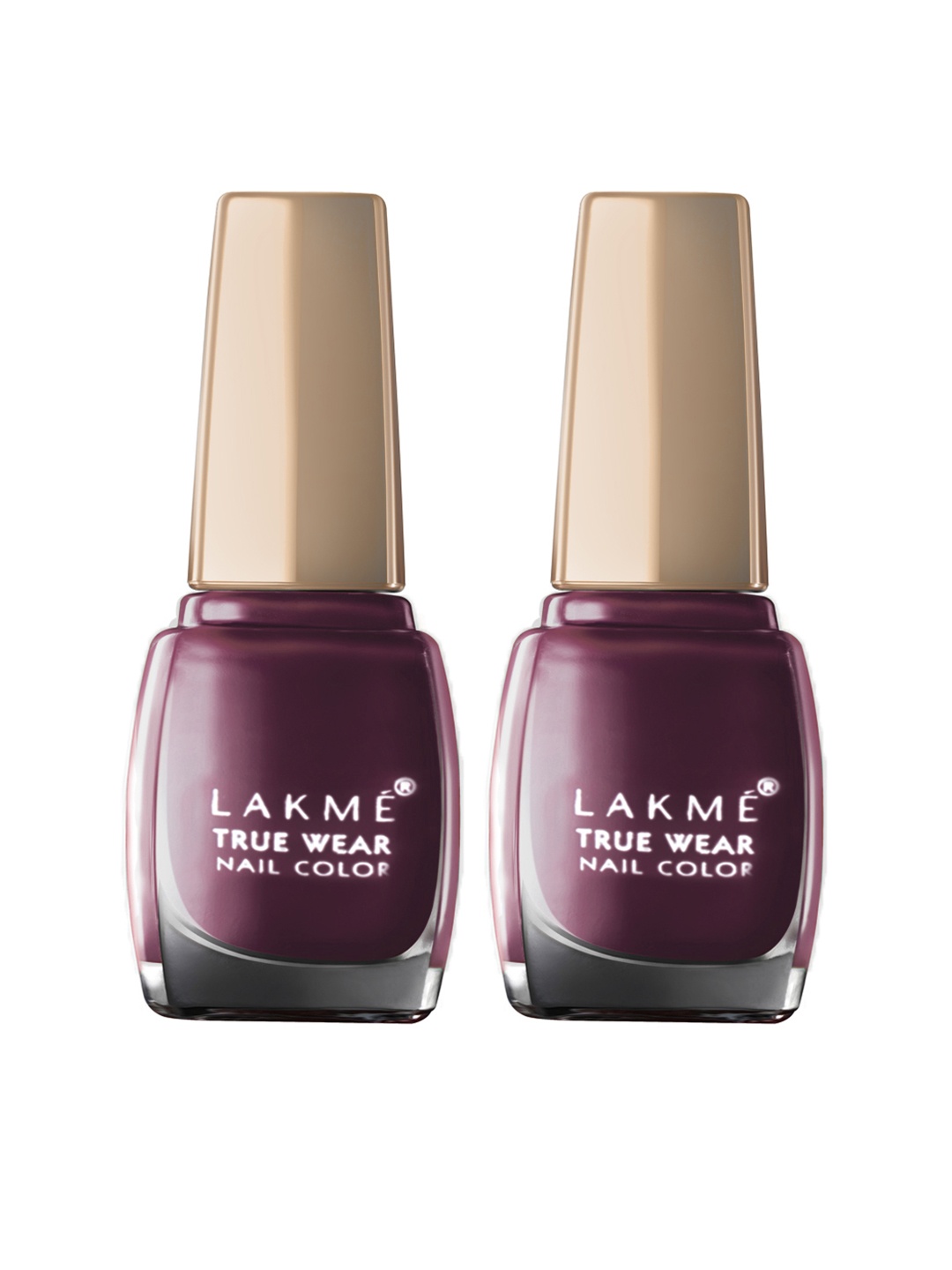 

Lakme Set of 2 True Wear Classics Deep Blush Maroon Nail Polish 403