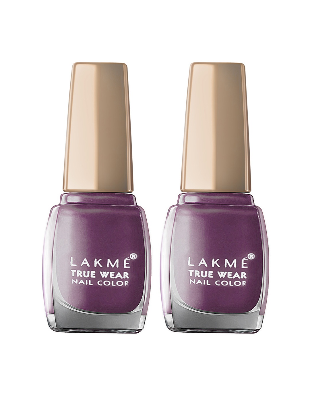 

Lakme Set of 2 True Wear Classics set of 2 Twilight Mauve Nail Polish 103, Lavender