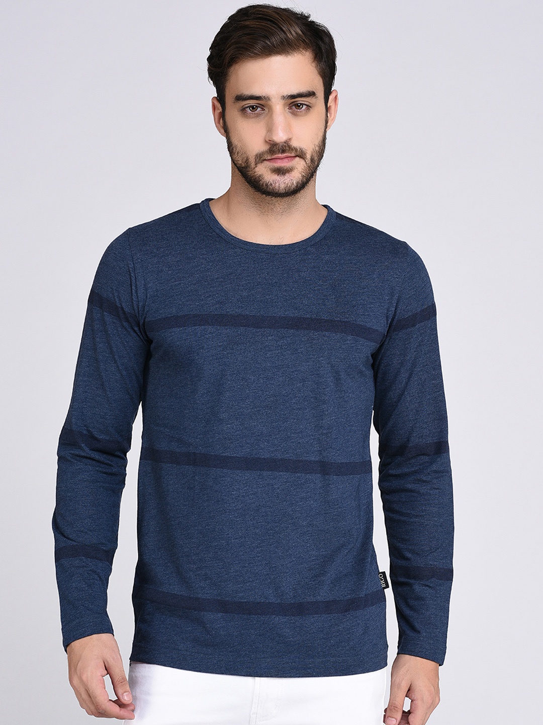 

Rigo Men Oversized Drop Shoulder Sleeves T-shirt, Blue