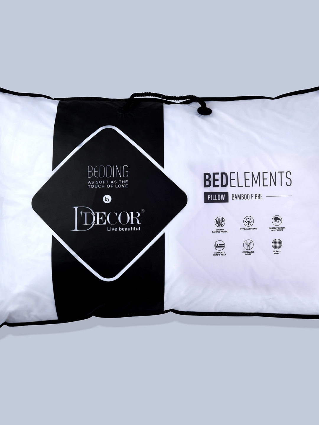 

DDecor White Bamboo Pillow