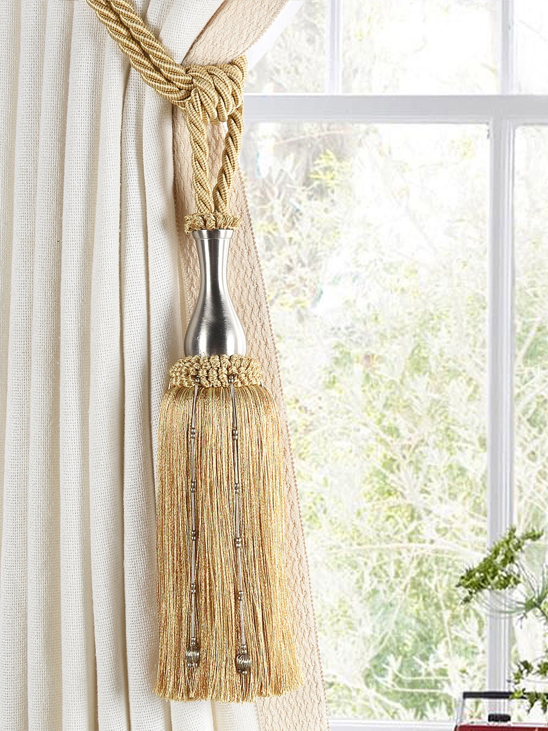 

Deco Window Gold Curtain Tieback