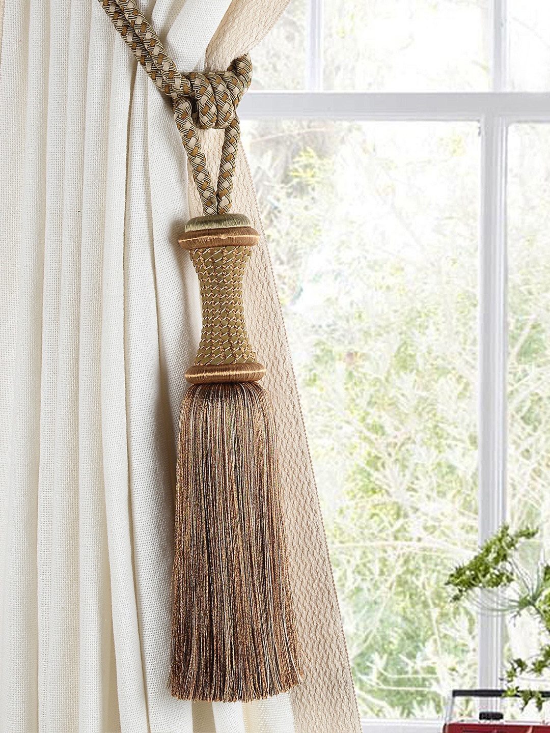 

Deco Window Brown Curtain Tieback