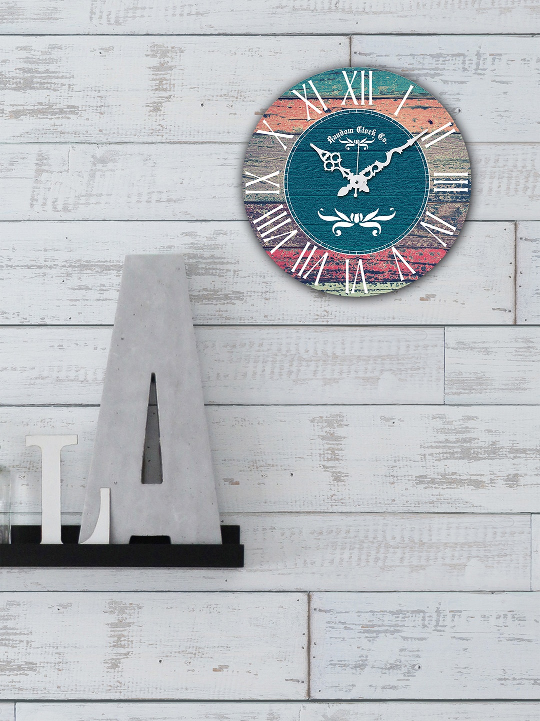 

RANDOM Multicoloured Round Printed Analogue Wall Clock, Multi