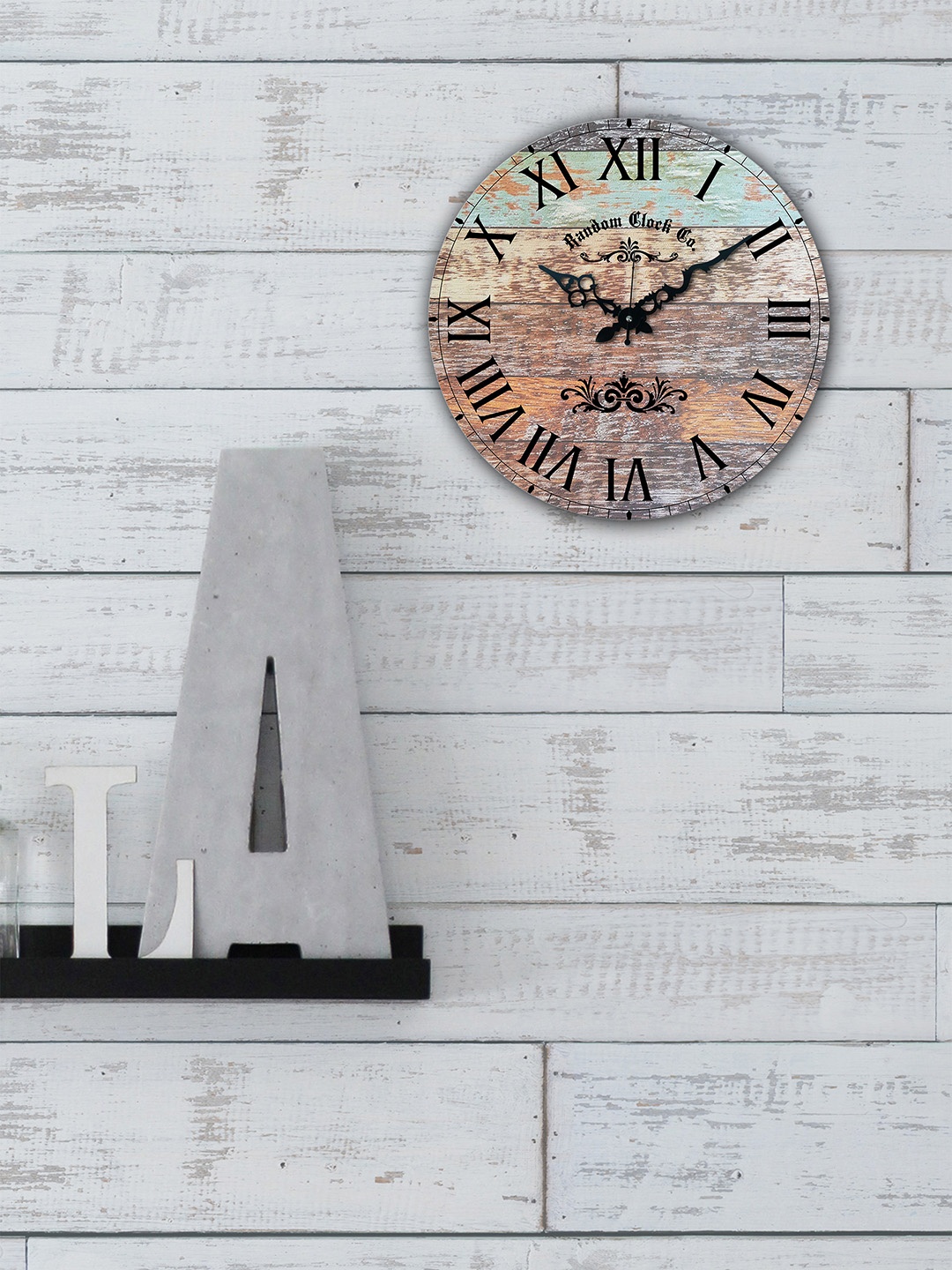 

RANDOM Brown Round Printed Analogue Wall Clock