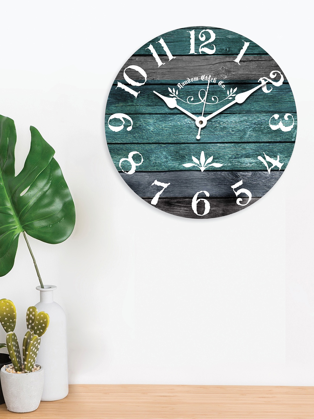 

RANDOM Blue Round Printed Analogue Wall Clock