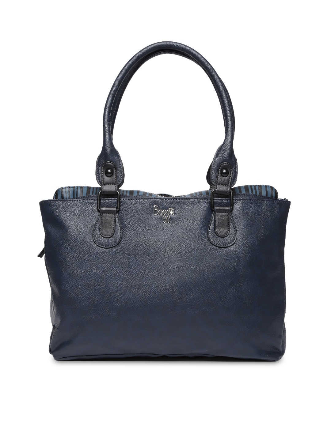 

Baggit Navy Blue Solid Laptop Shoulder Bag