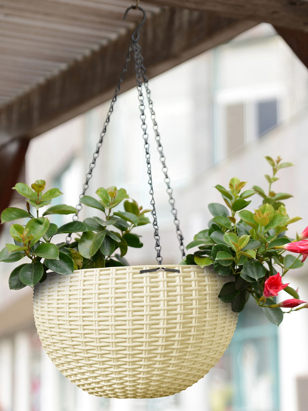 

Story@home Off-White Hanging Pot Planter