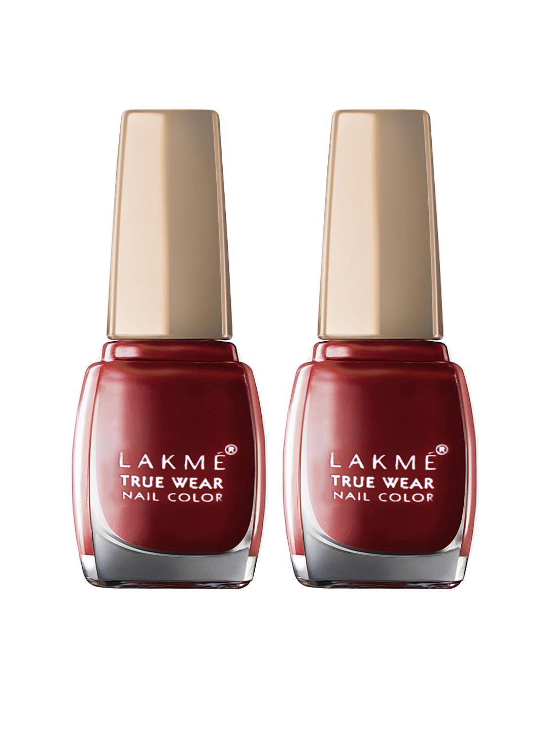 

Lakme Set of 2 True Wear Classics Berry Wine Nail Polish 401, Maroon