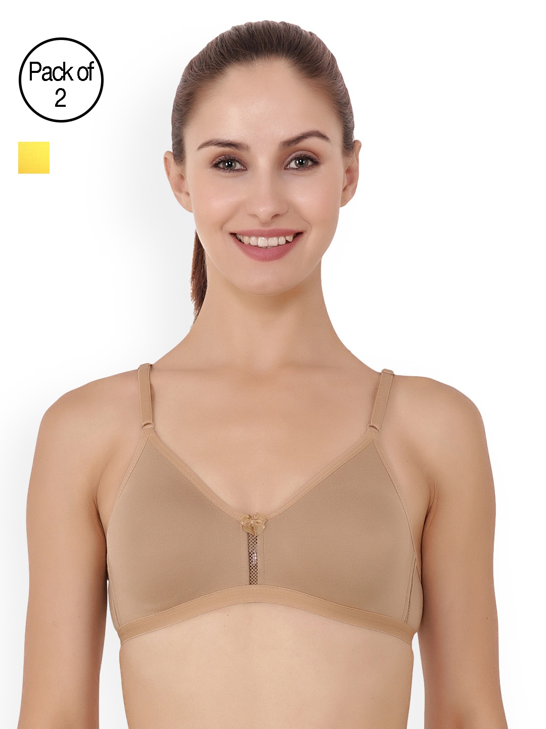 

Floret Pack Of 2 T-shirt Bras, Nude
