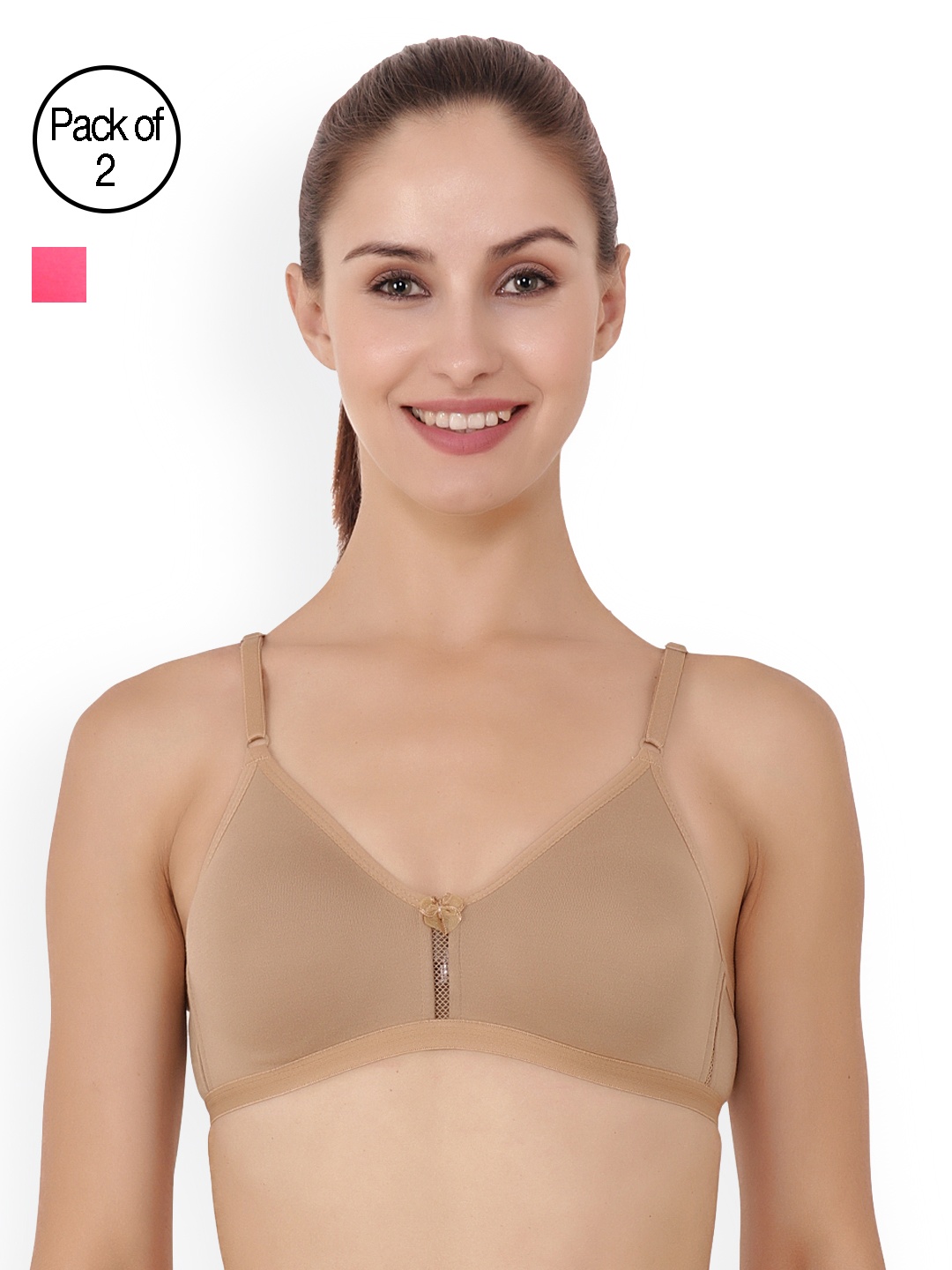

Floret Pack Of 2 T-shirt Bras, Nude