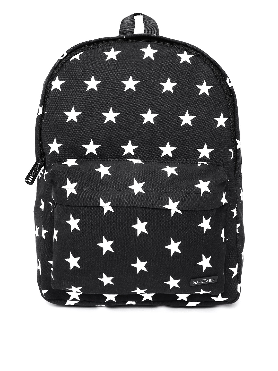 

BAD HABIT Unisex Black & White Printed Laptop Backpack
