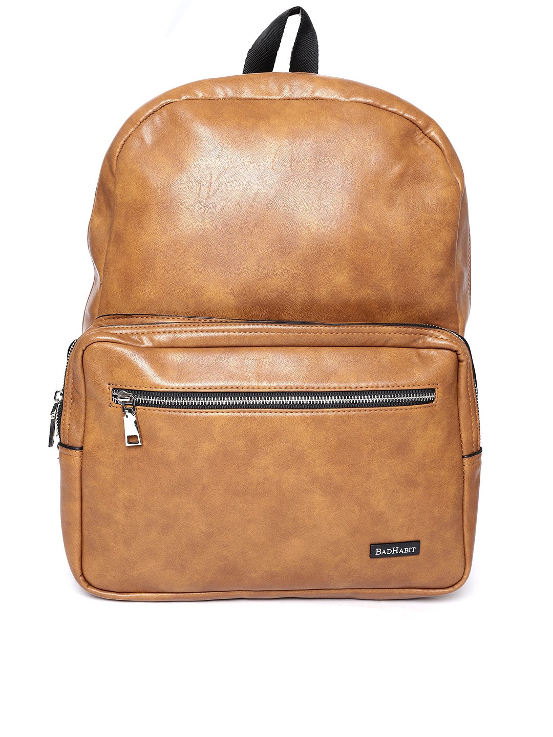 

BAD HABIT Unisex Tan Brown Solid Laptop Backpack
