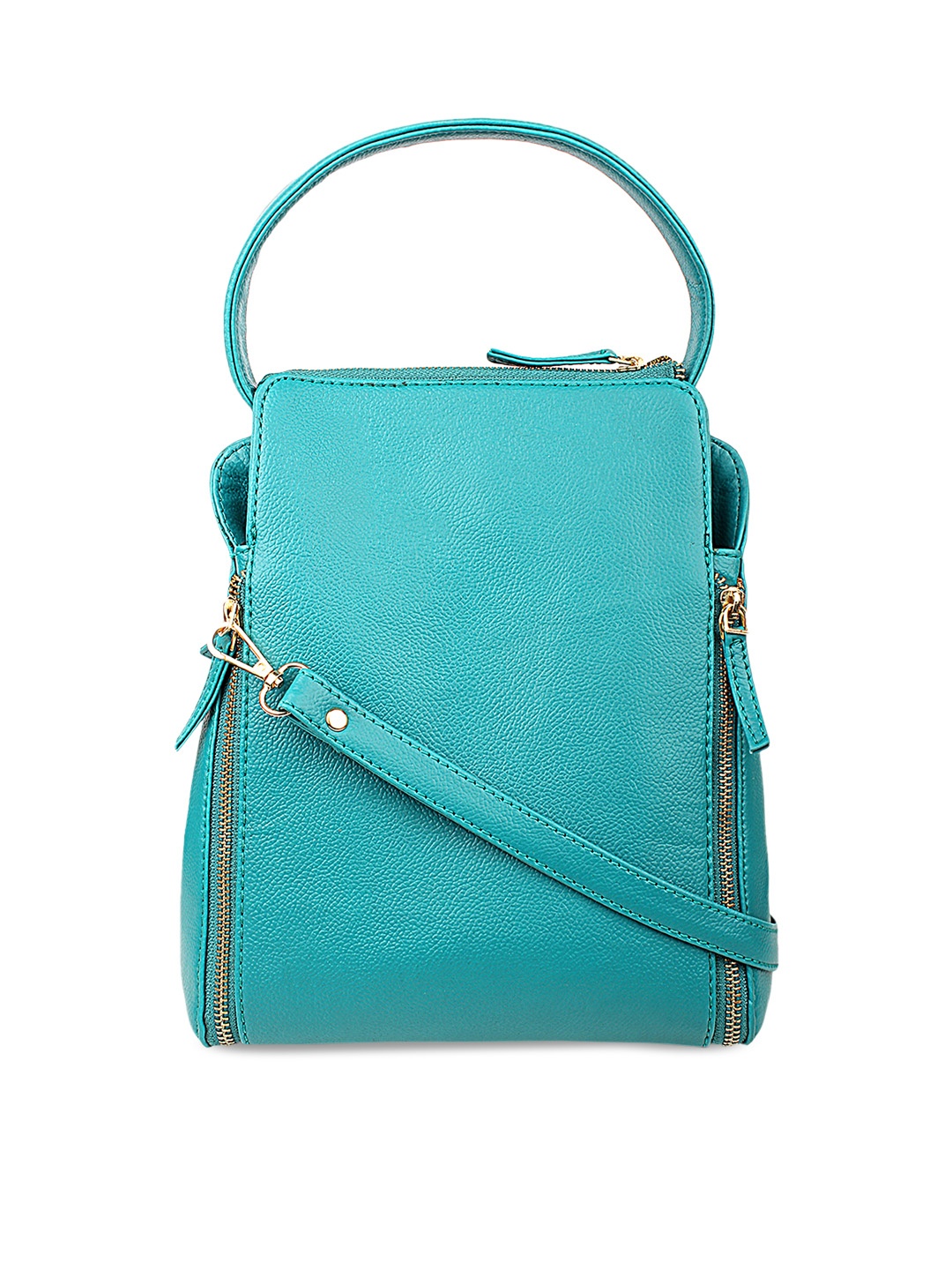 

Purseus Turquoise Blue Solid Handheld Bag