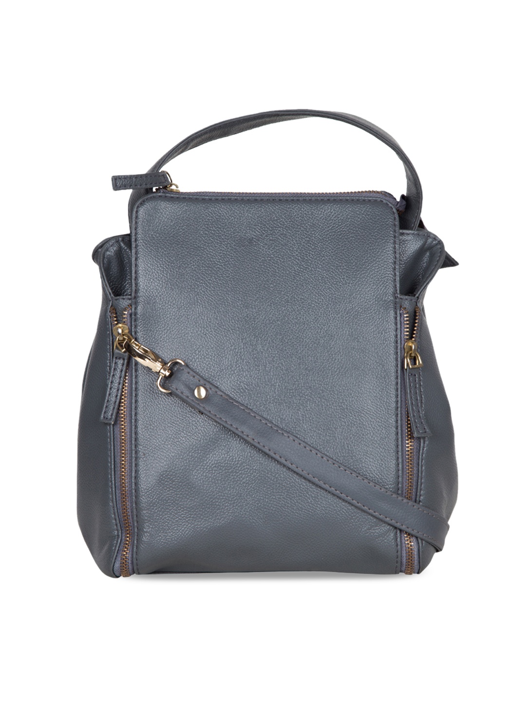 

Purseus Grey Solid Handheld Bag