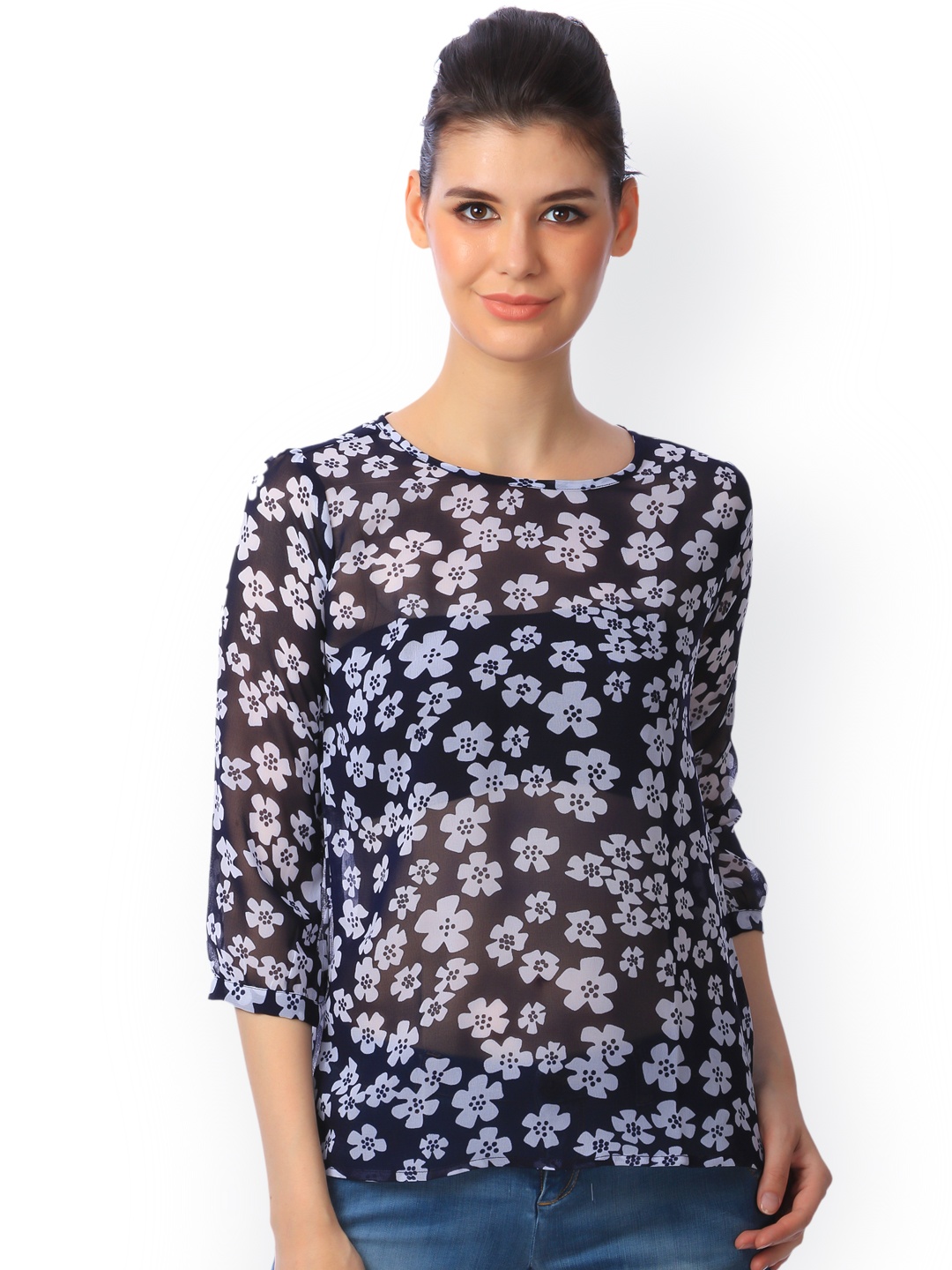 

SCORPIUS Women Black Printed Top