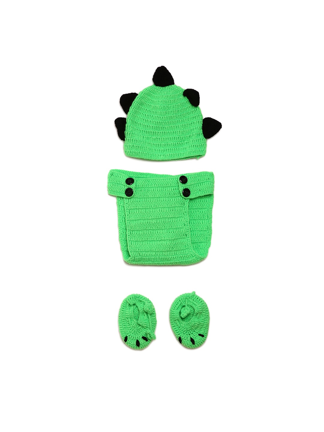 

CHUTPUT Green Solid Beanie