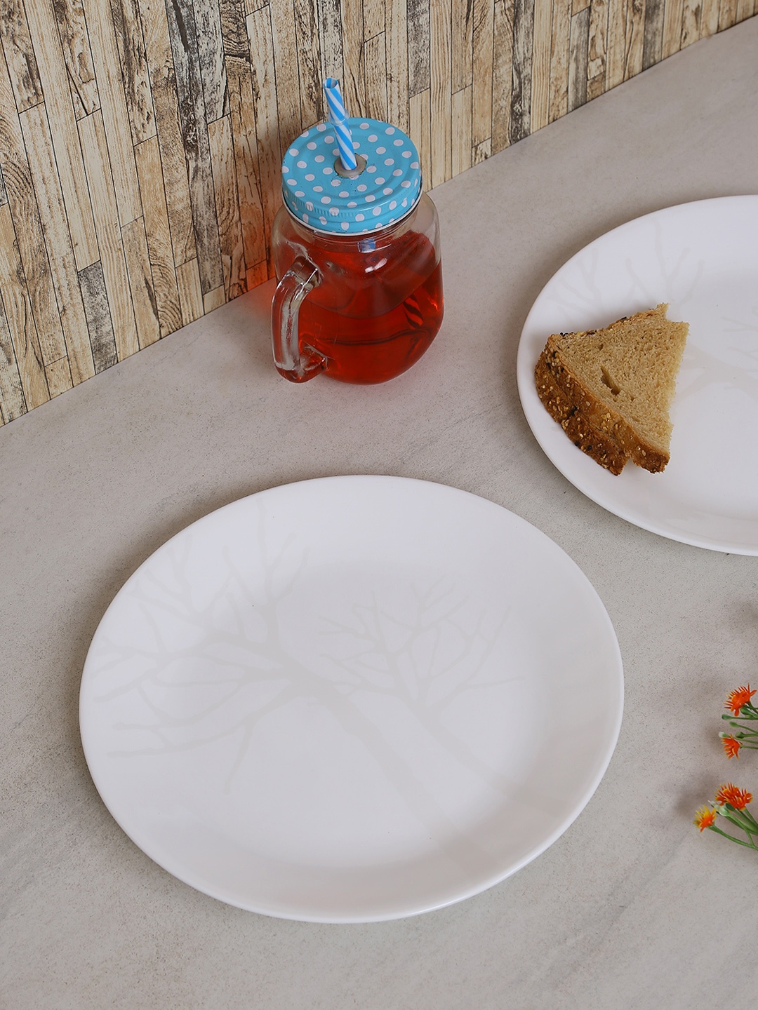 

Corelle White 6 Pieces Printed Glass Plates