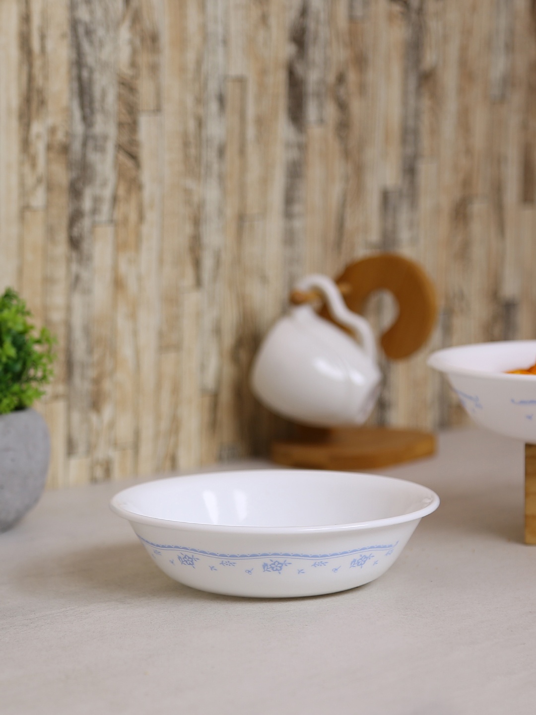 

Corelle White Set Of 6 Printed Glass Bowls