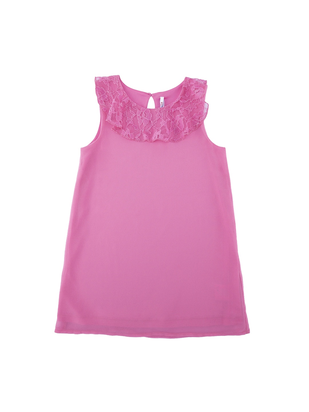 

POPPERS by Pantaloons Girls Pink Self Design A-Line Top
