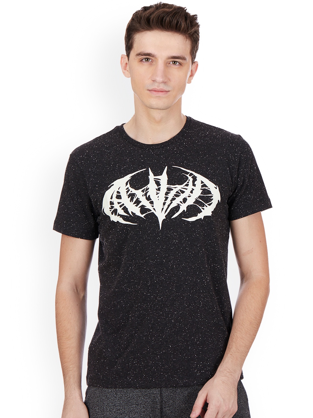 

Free Authority Men Black Batman Printed T-shirt