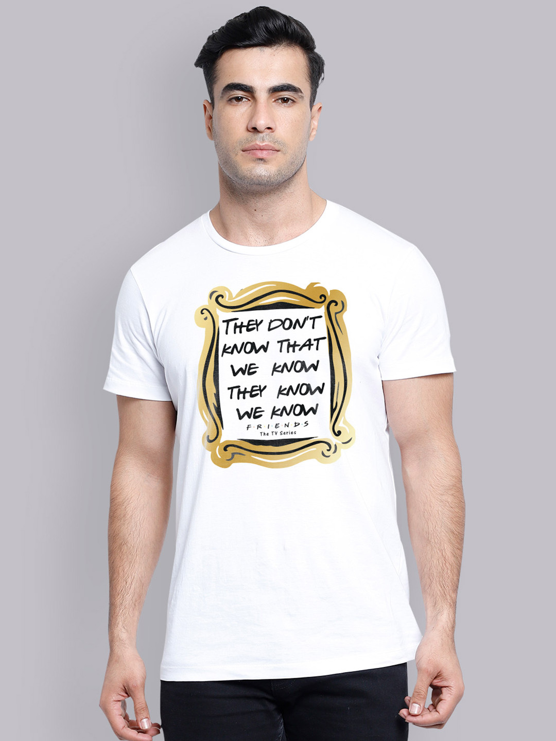 

Free Authority Friends featured White Tshirt for Men