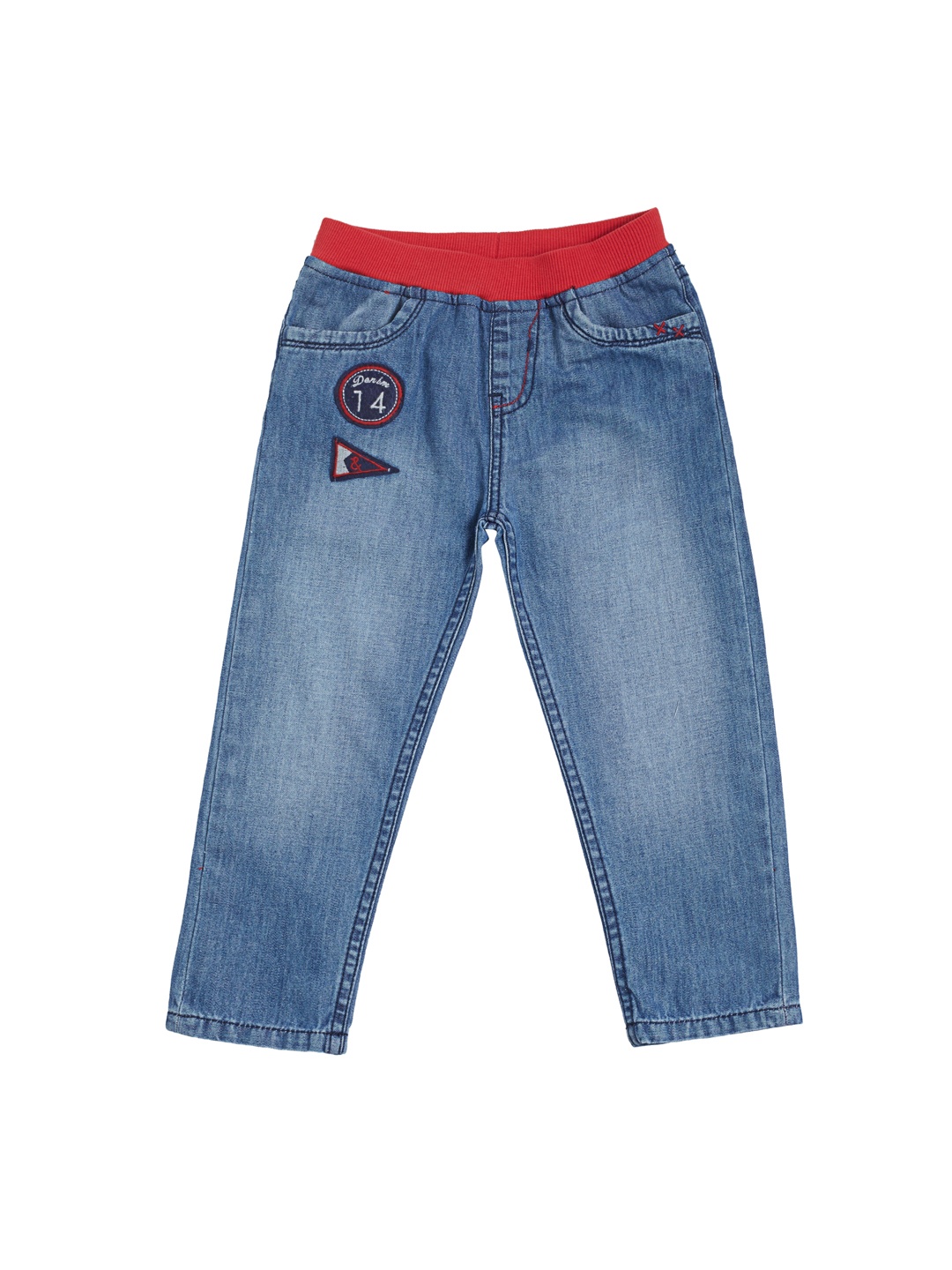 

TALES & STORIES Boys Blue Regular Fit Mid-Rise Clean Look Jeans