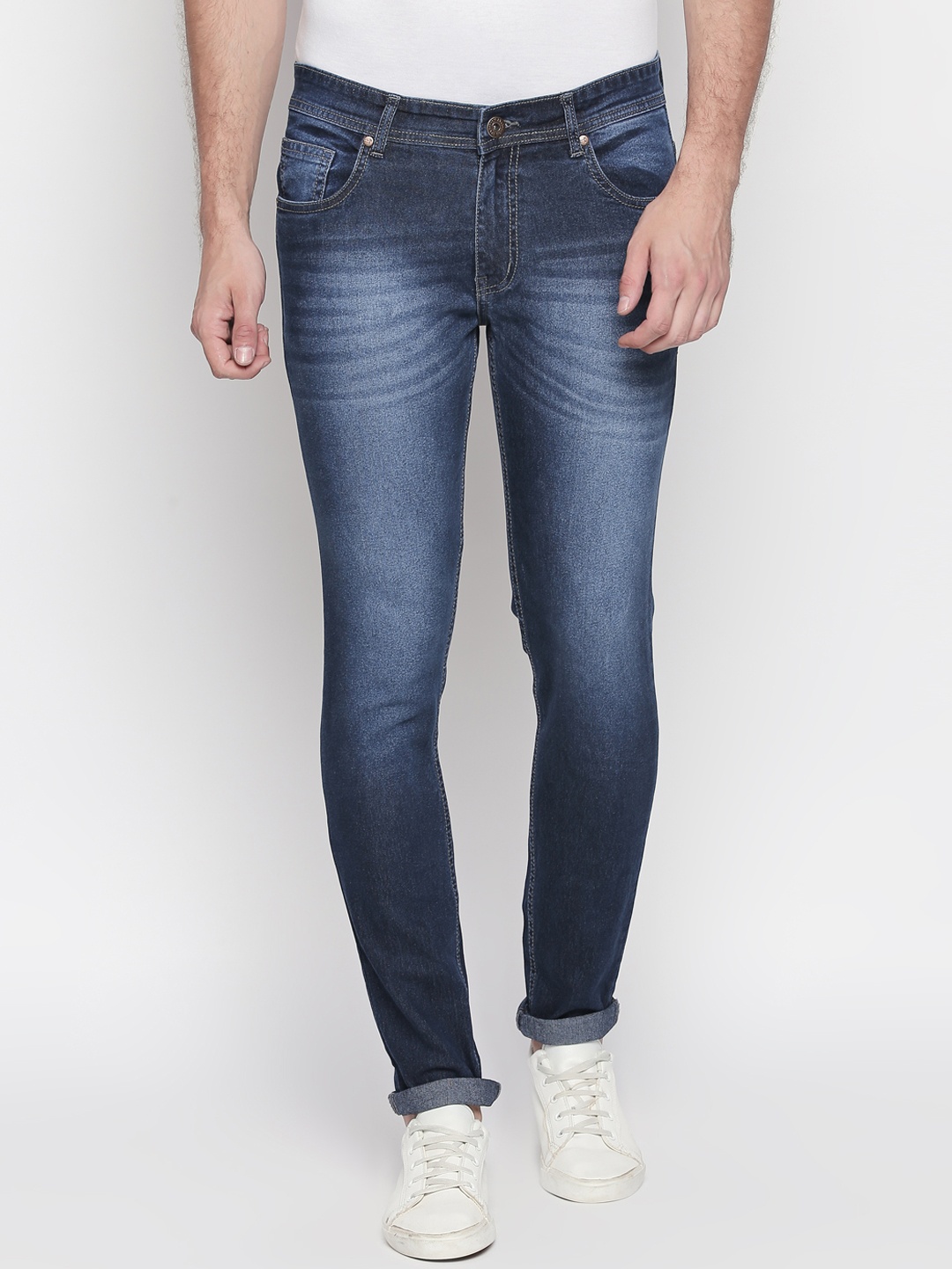 

High Star Men Blue Slim Fit Mid-Rise Clean Look Stretchable Jeans