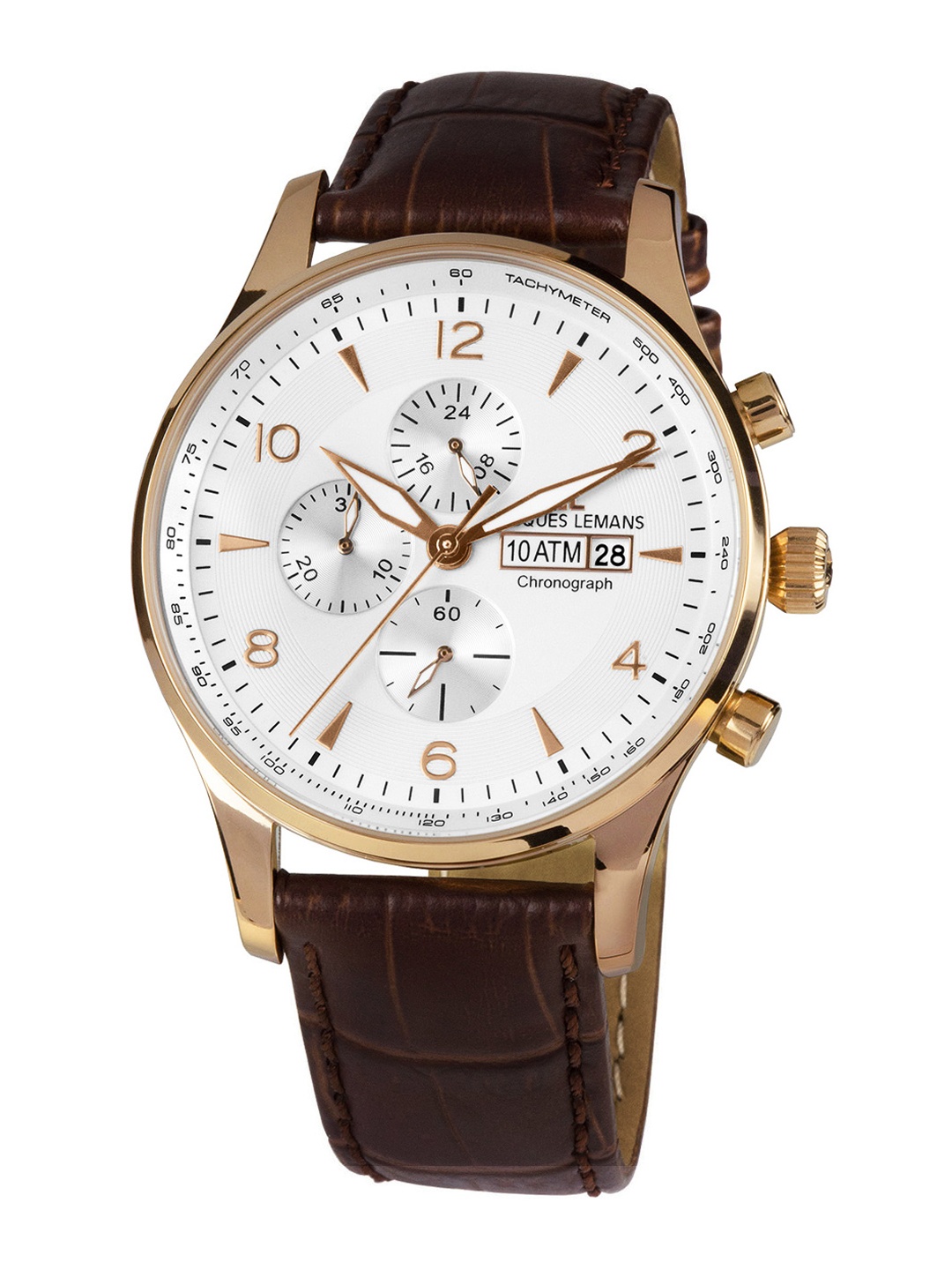 

Jacques Lemans Men White Analogue Watch 1-1844F