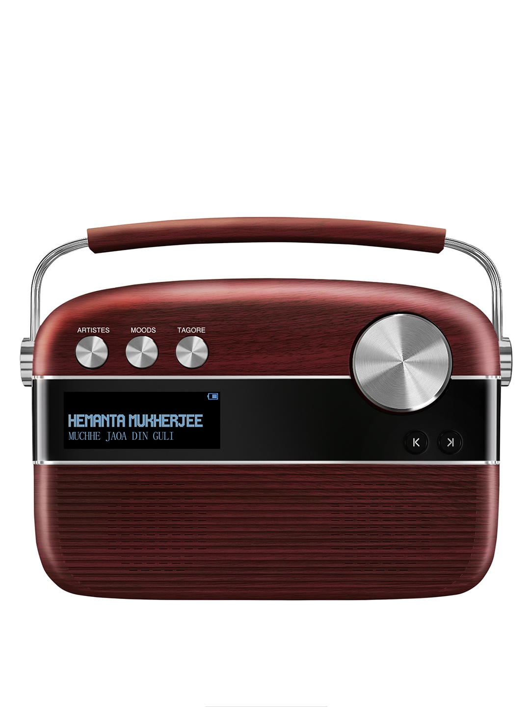 

Saregama Carvaan Cherrywood Red Bengali Portable Digital Music Player, Maroon