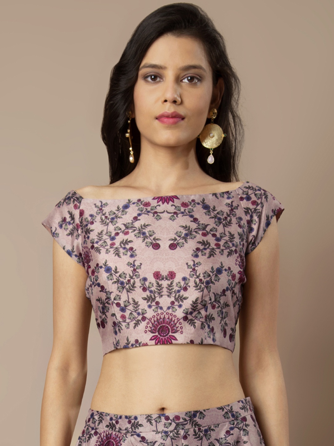 

INDYA Women Pink Printed Top