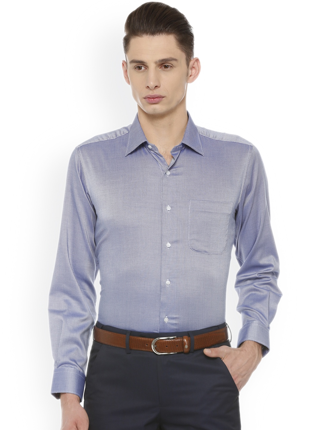 

Van Heusen Men Purple Regular Fit Solid Formal Shirt