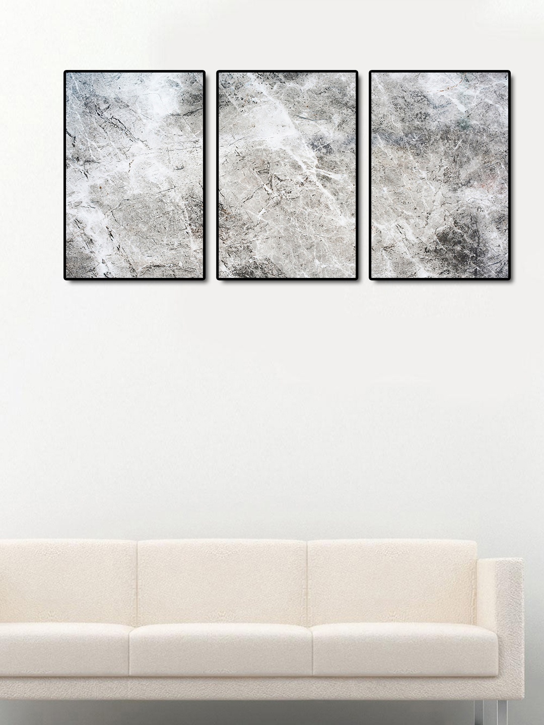 

999Store Set of 3 Grey Mountain Wall Art