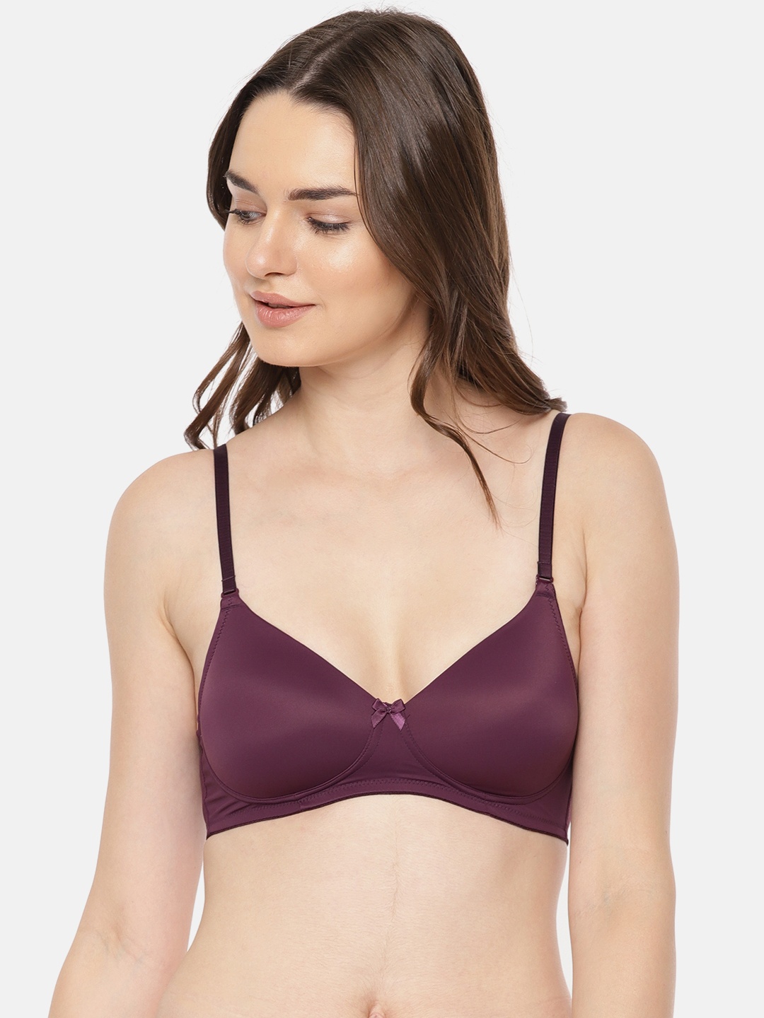 

Amante Solid Padded Wirefree Smooth Charm T-shirt Bra - BRA10606C047032B, Purple