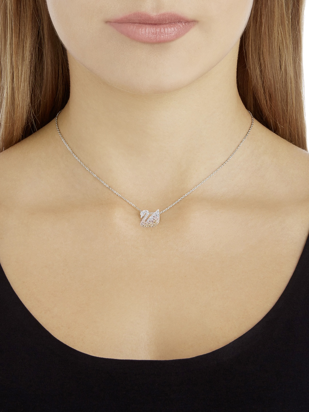 

SWAROVSKI Silver-Toned Rhodium-Plated Chain