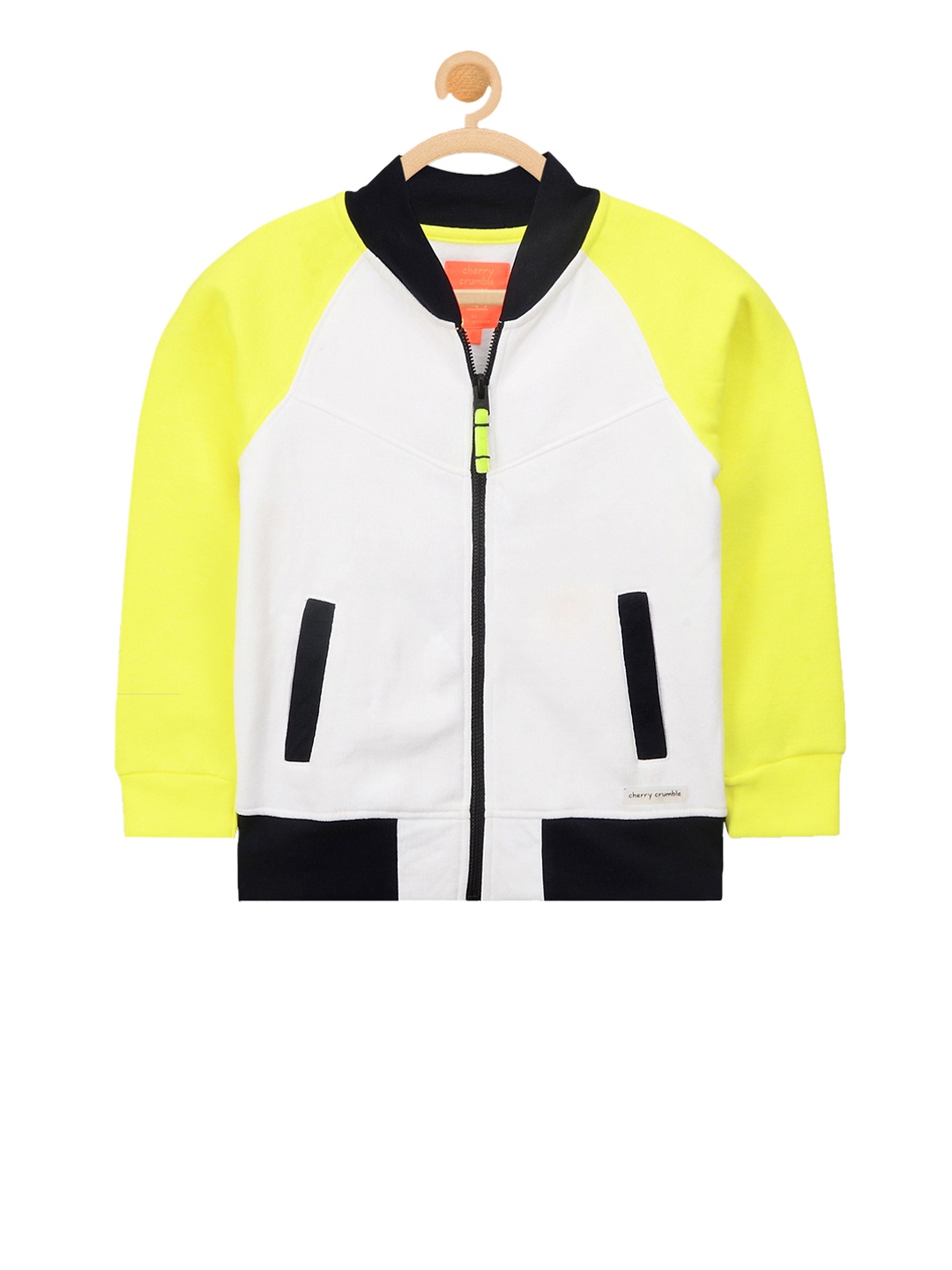 

Cherry Crumble Kids White & Yellow Sweatshirt
