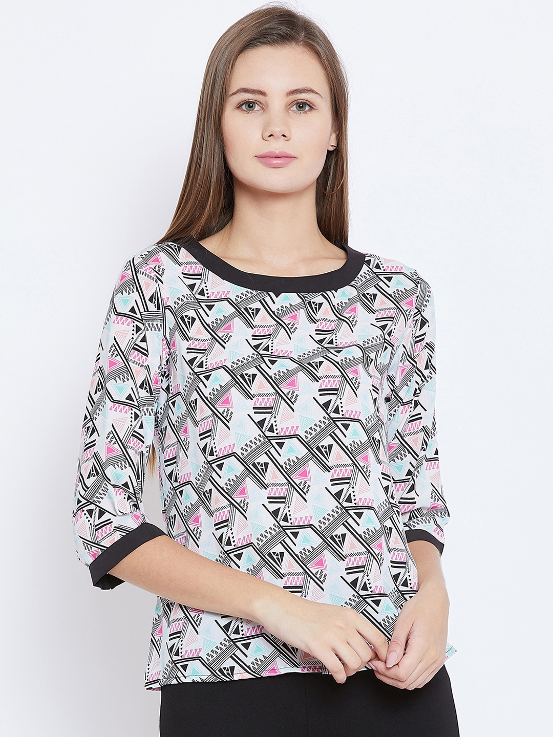 

Ruhaans Women Multicoloured Printed Top, Multi