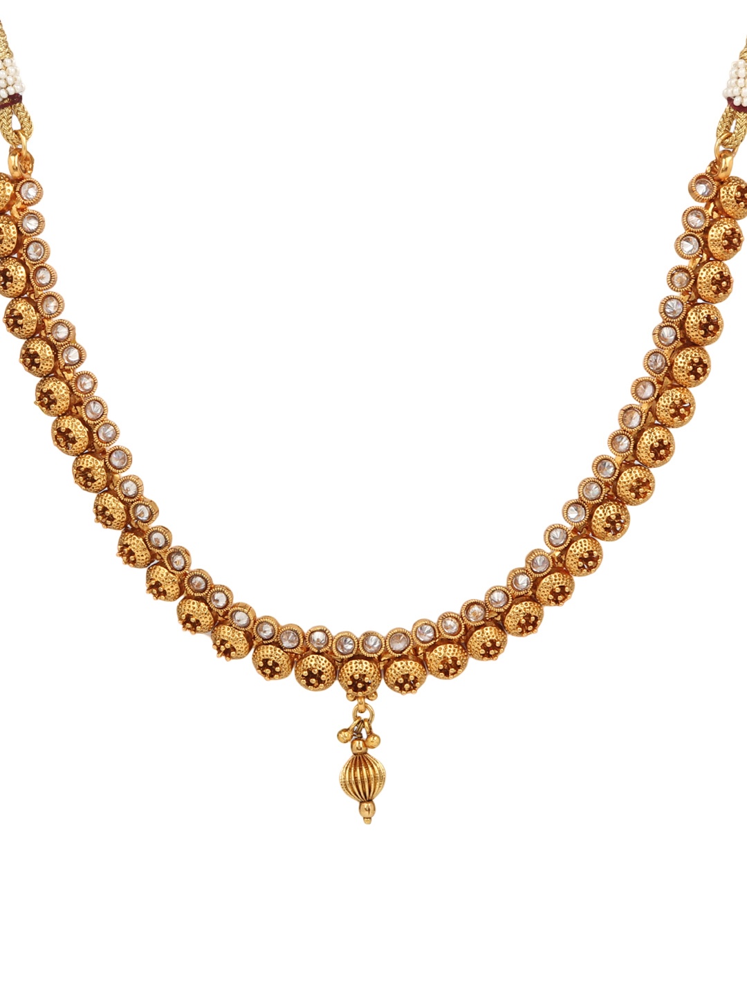 

Adwitiya Collection Women Gold-Plated Antique Jewellery Set